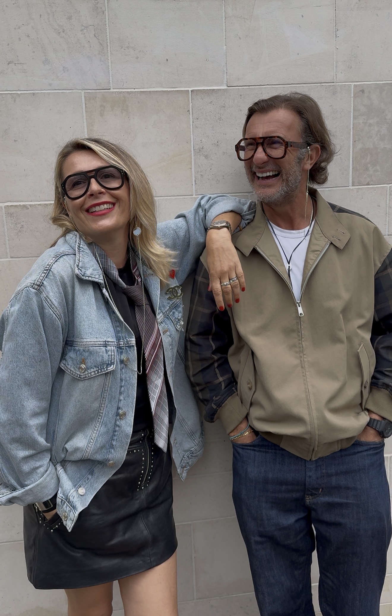 monique+marcel X MARC DELOCHE COLLAB LUNETTES DE CREATEURS CHAINE DE LUNETTES